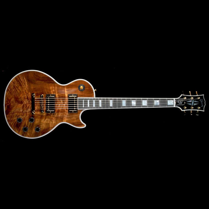 Gibson Custom Shop Les Paul Custom Koa Top Electric Guitar Natural