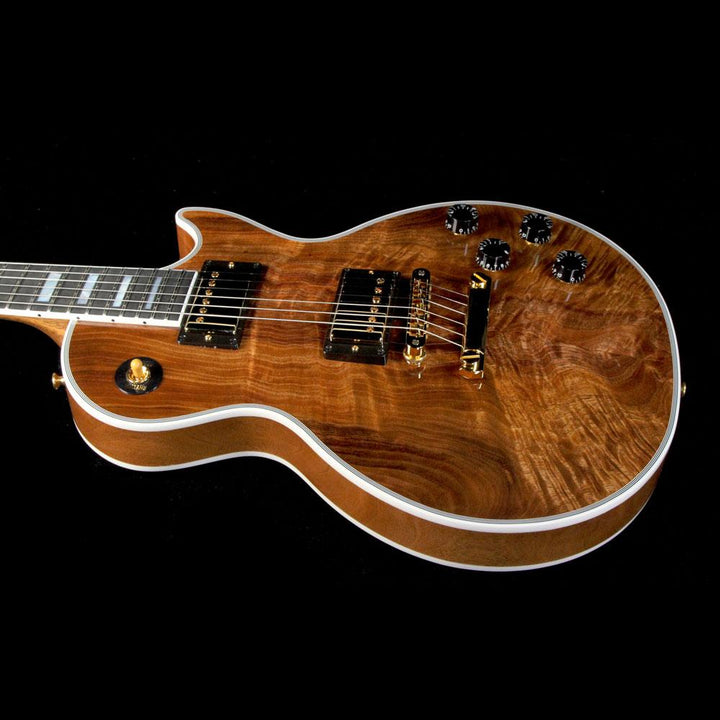 Gibson Custom Shop Les Paul Custom Koa Top Electric Guitar Natural