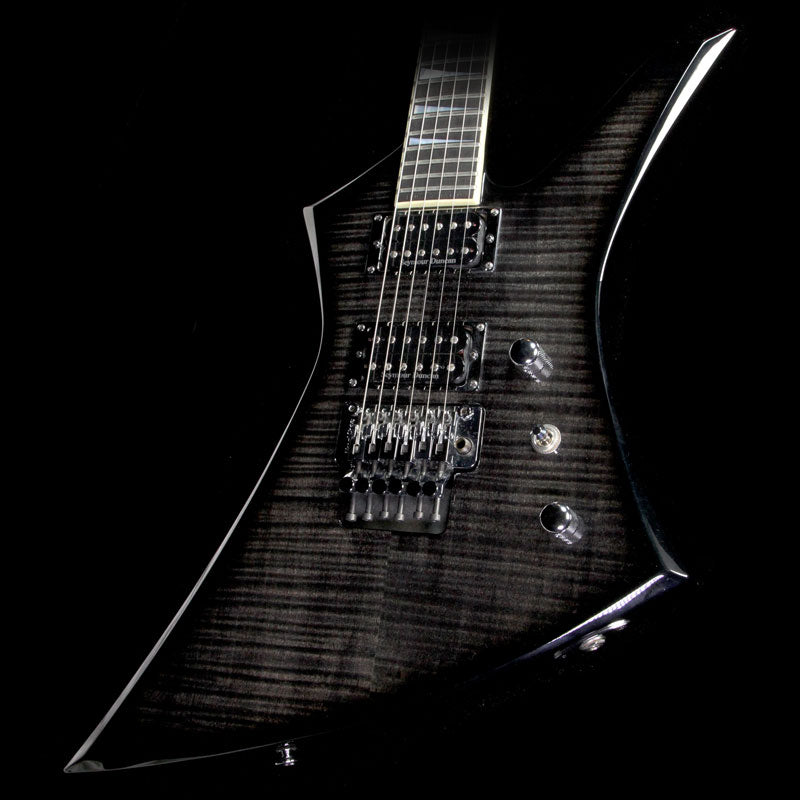 Used Jackson USA Select KE2 Kelly Electric Guitar Transparent Black — 1