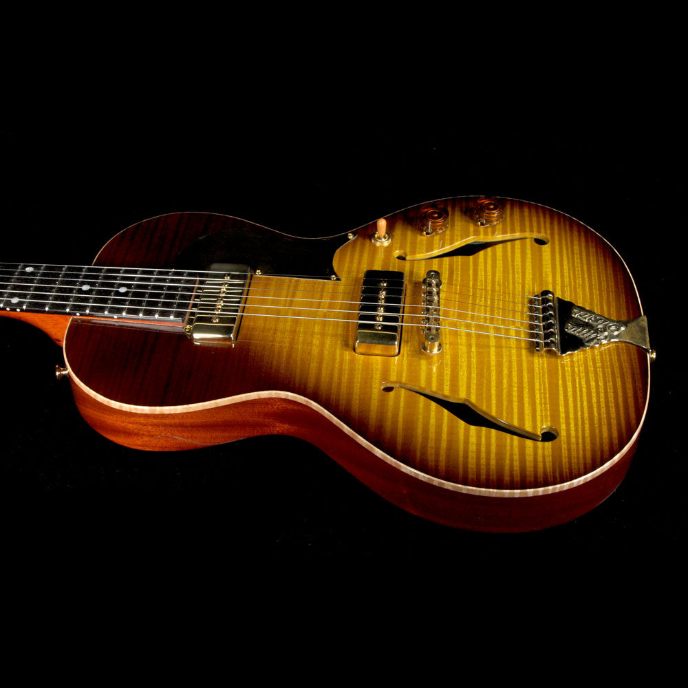 Used B&G Guitars Little Sister Brazilian Rosewood Fretboard Electric Guitar Tobacco Burst — 5