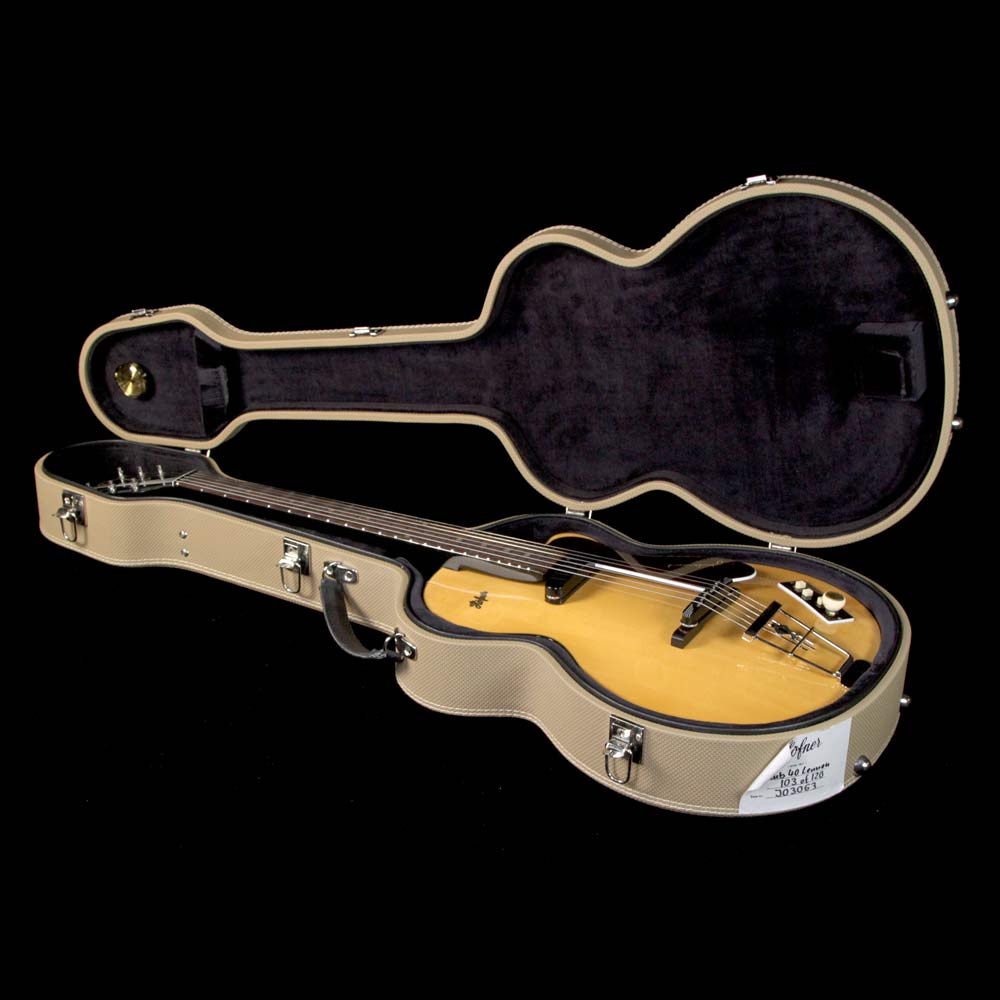 Used 2008 Hofner John Lennon Limited Edition Club 40 Electric Guitar Natural — 5