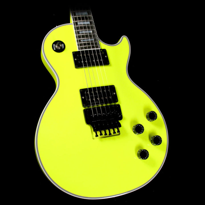 Gibson Custom Shop Neon Modern Les Paul Axcess Custom Electric Guitar Neon Yellow