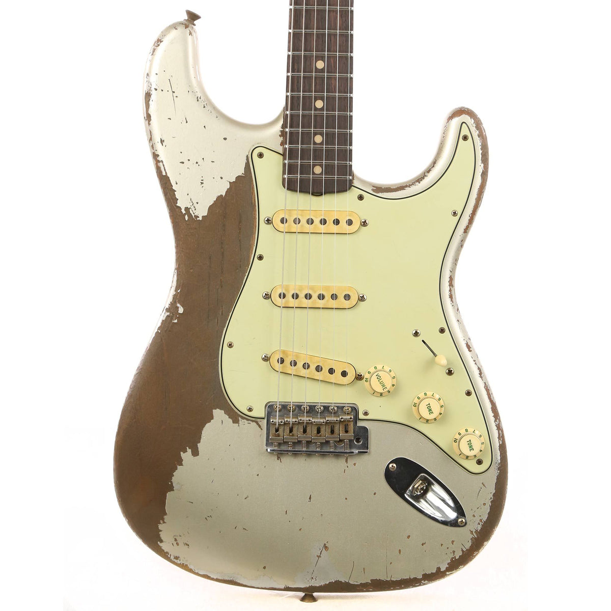 Fender Custom Shop 1959 Stratocaster Heavy Relic Roasted Alder Masterbuilt Jason Smith Faded Inca Silver — 1