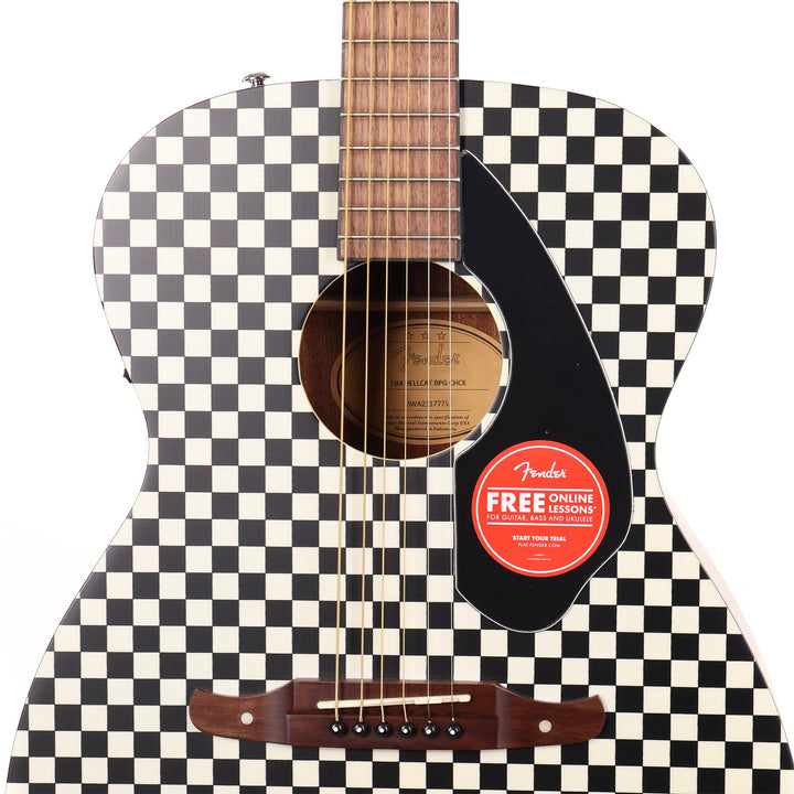 Fender FSR Tim Armstrong Hellcat Acoustic Guitar Checkerboard