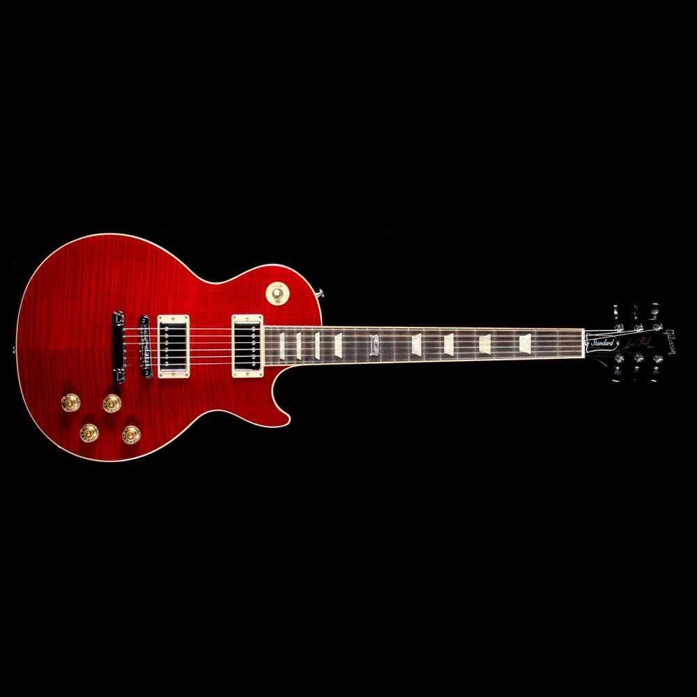 Used 2014 Gibson Les Paul Standard Plus Electric Guitar Brilliant Red — 2