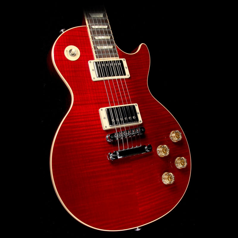 Used 2014 Gibson Les Paul Standard Plus Electric Guitar Brilliant Red — 1
