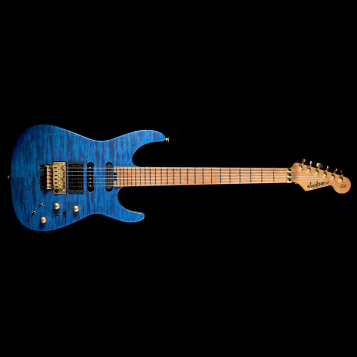 Used Jackson USA PC1 Matte Phil Collen Electric Guitar Trans Blue