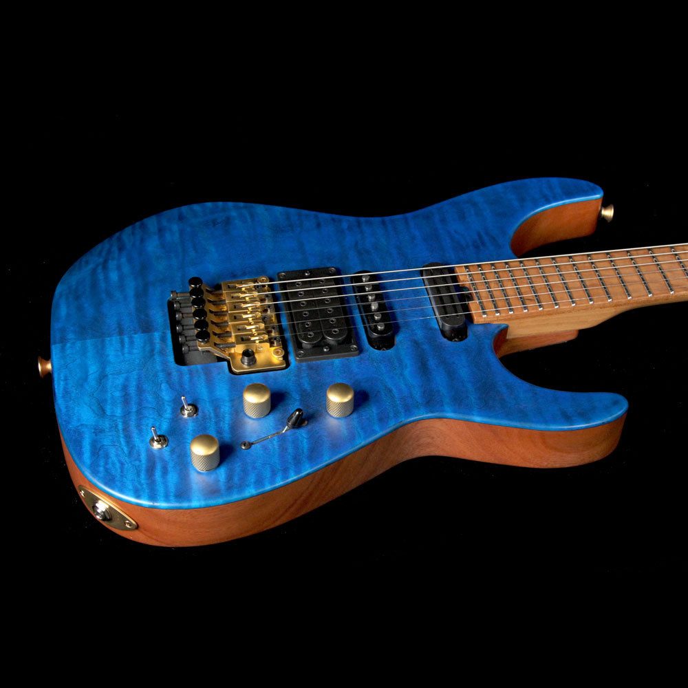 Used Jackson USA PC1 Matte Phil Collen Electric Guitar Trans Blue — 6