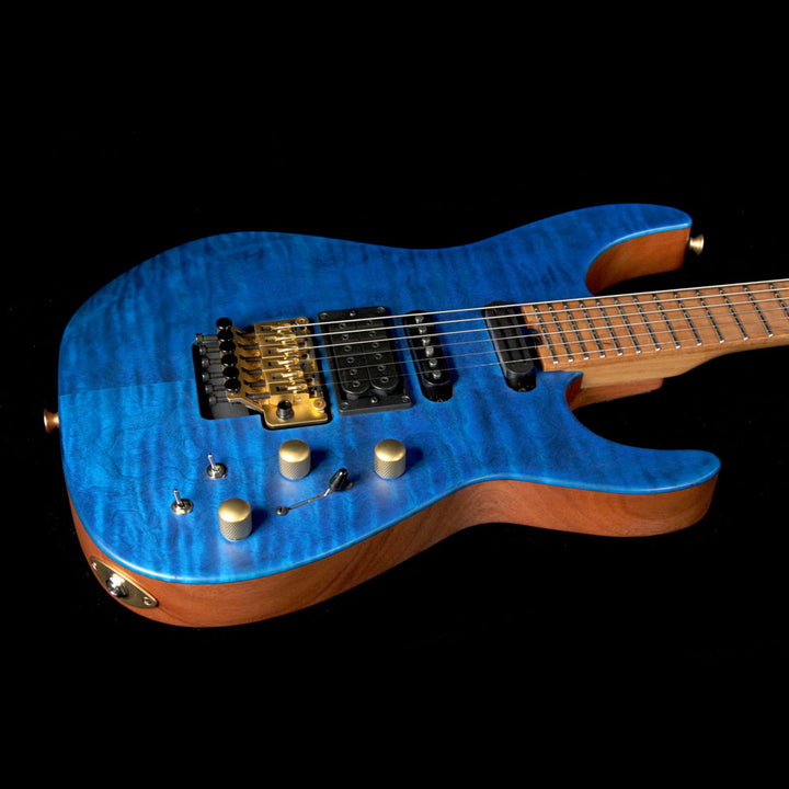 Used Jackson USA PC1 Matte Phil Collen Electric Guitar Trans Blue