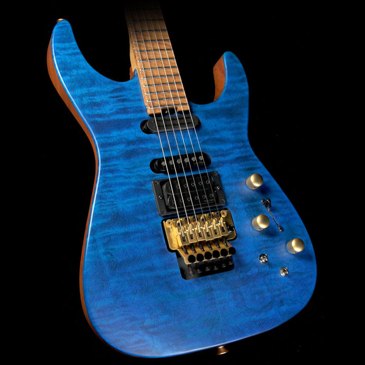 Used Jackson USA PC1 Matte Phil Collen Electric Guitar Trans Blue