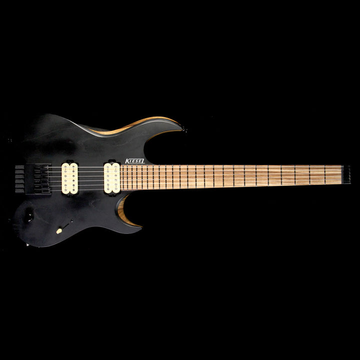 Used Kiesel Custom Shop Vader 6 Electric Guitar Satin Black
