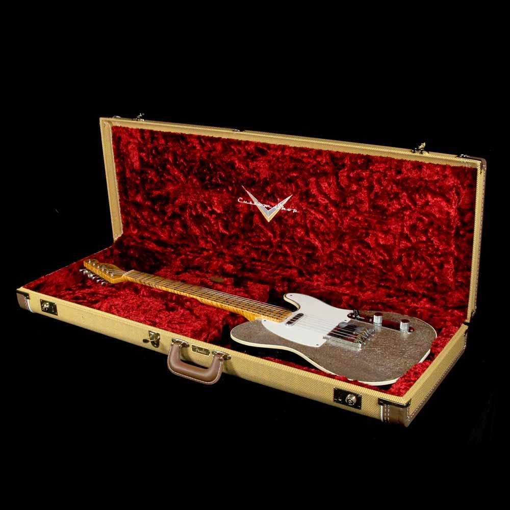 Fender Custom Shop Limited Edition Double Esquire Special Silver Sparkle — 10