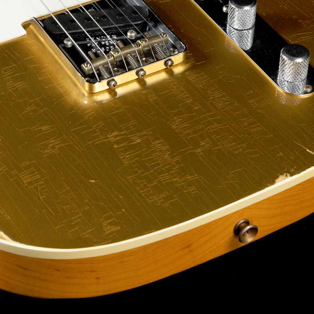 Fender Custom Shop Limited Edition Double Esquire Special Aged Aztec Gold — 6