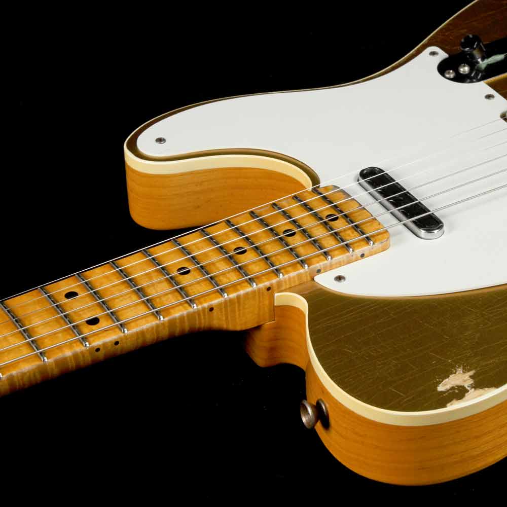 Fender Custom Shop Limited Edition Double Esquire Special Aged Aztec Gold — 9