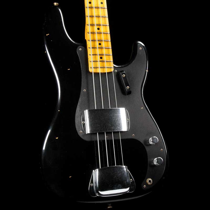 Fender Custom Shop '58 Precision Bass LTD Aged Black Journeyman Relic — 1