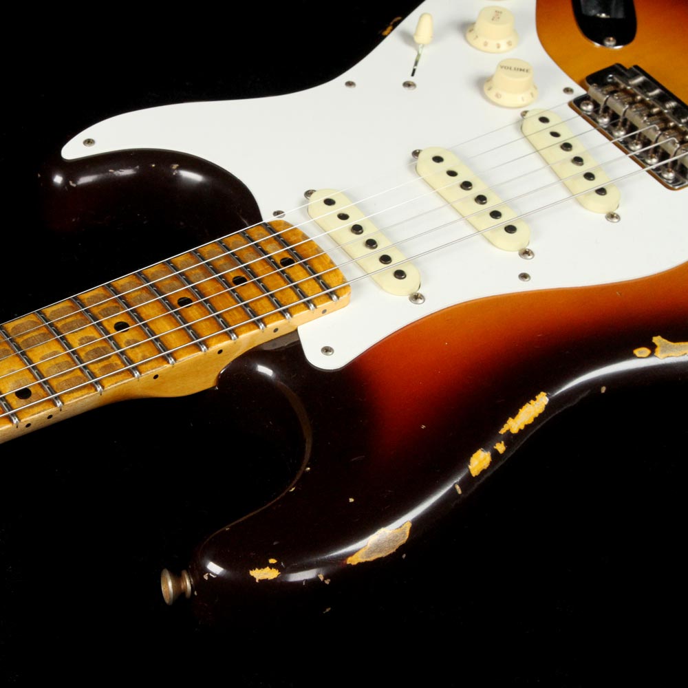 Fender Custom Shop '58 Stratocaster Heavy Relic Faded Chocolate 3-Color Sunburst — 7