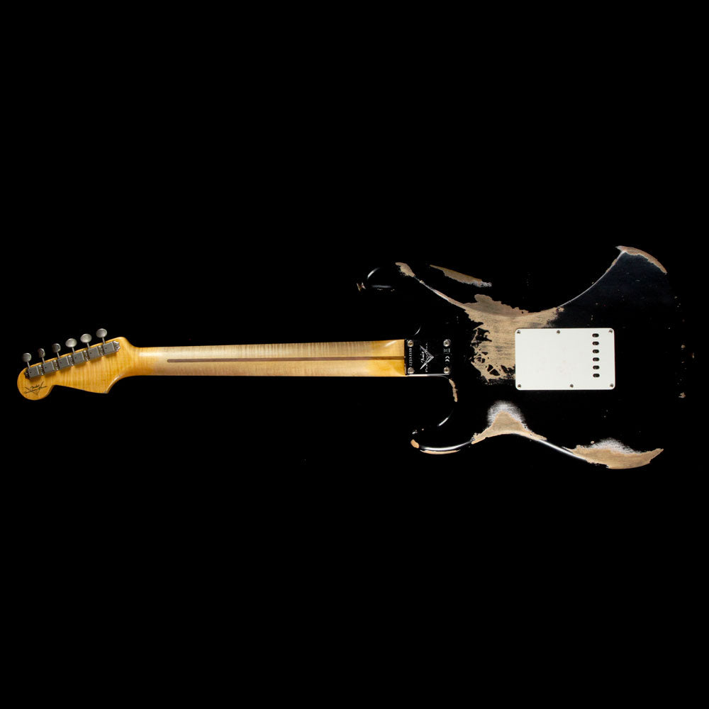 Fender Custom Shop '58 Stratocaster Heavy Relic Aged Black — 3