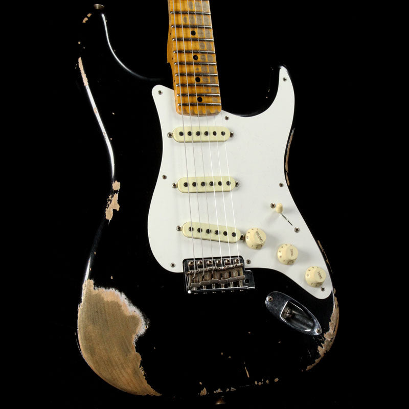Fender Custom Shop '58 Stratocaster Heavy Relic Aged Black | The