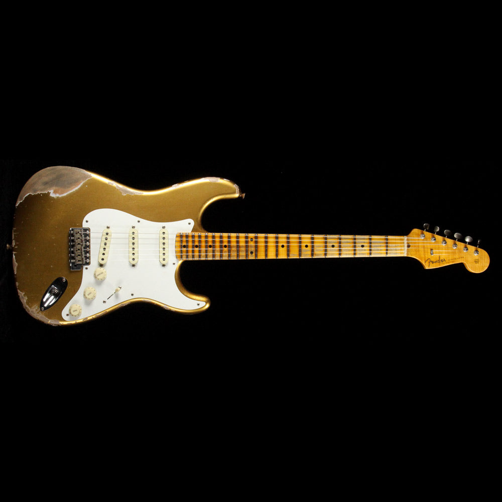 Fender Custom Shop '58 Stratocaster Heavy Relic Aged HLE Gold — 2