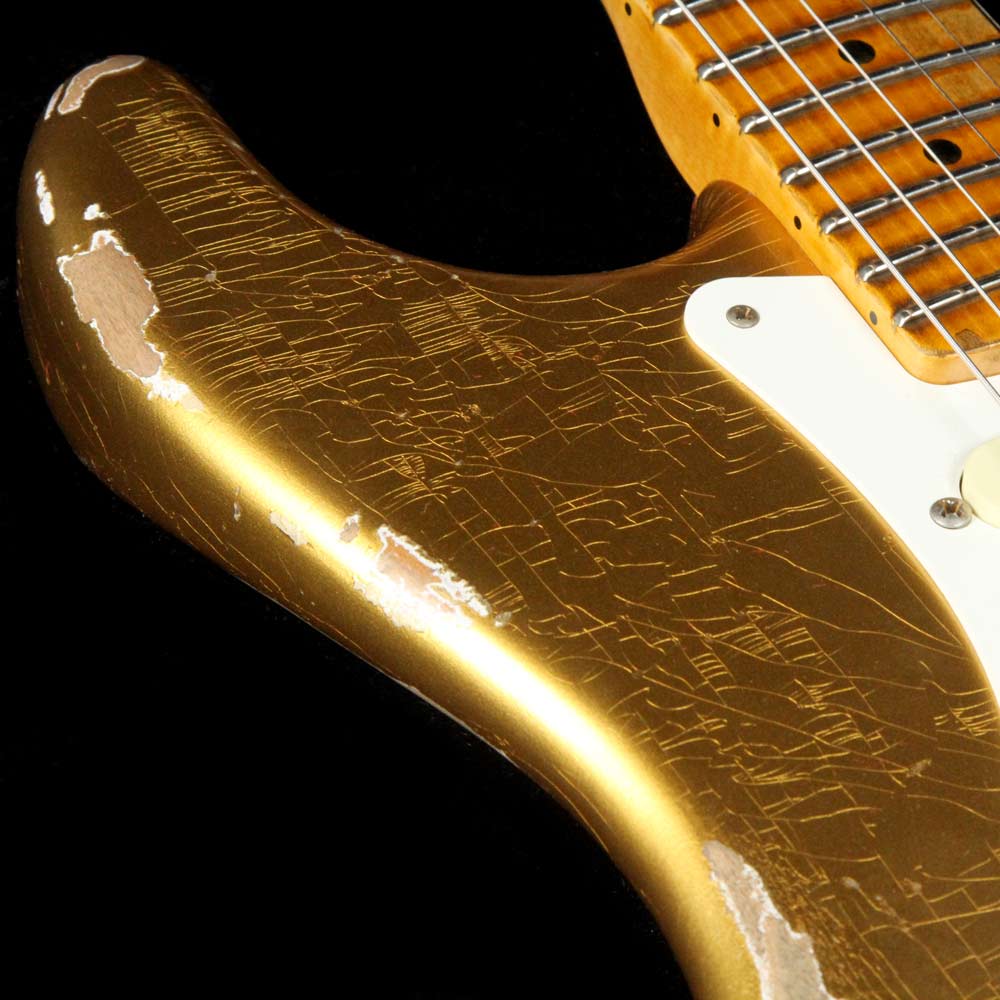 Fender Custom Shop '58 Stratocaster Heavy Relic Aged HLE Gold — 5