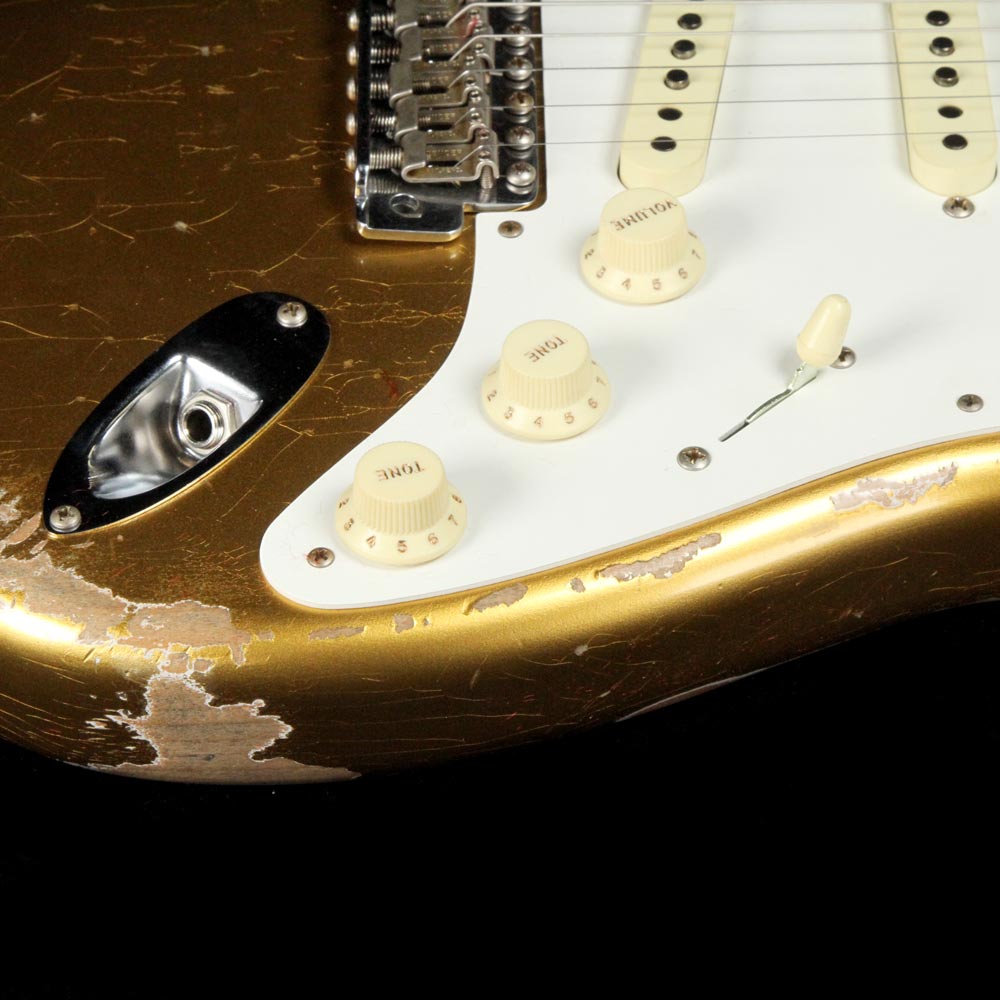 Fender Custom Shop '58 Stratocaster Heavy Relic Aged HLE Gold — 6