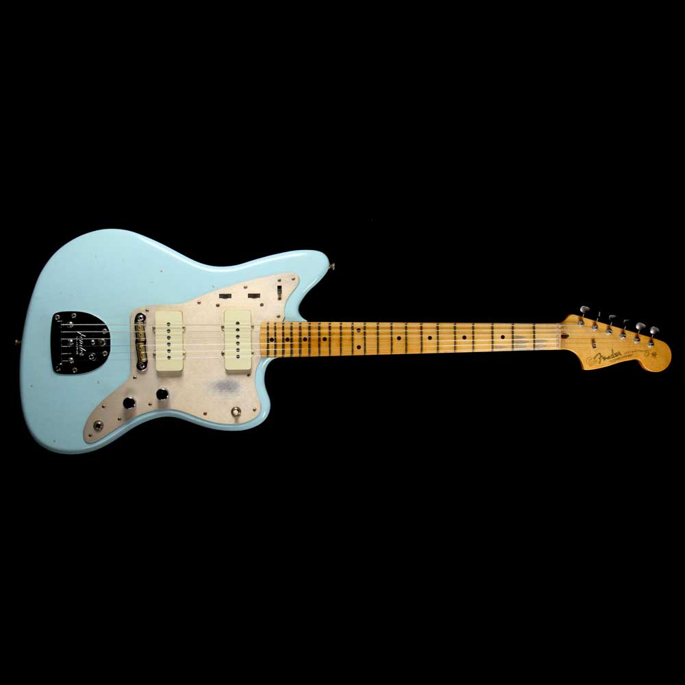 Fender Custom Shop '50s Jazzmaster Faded Daphne Blue Journeyman Relic — 2