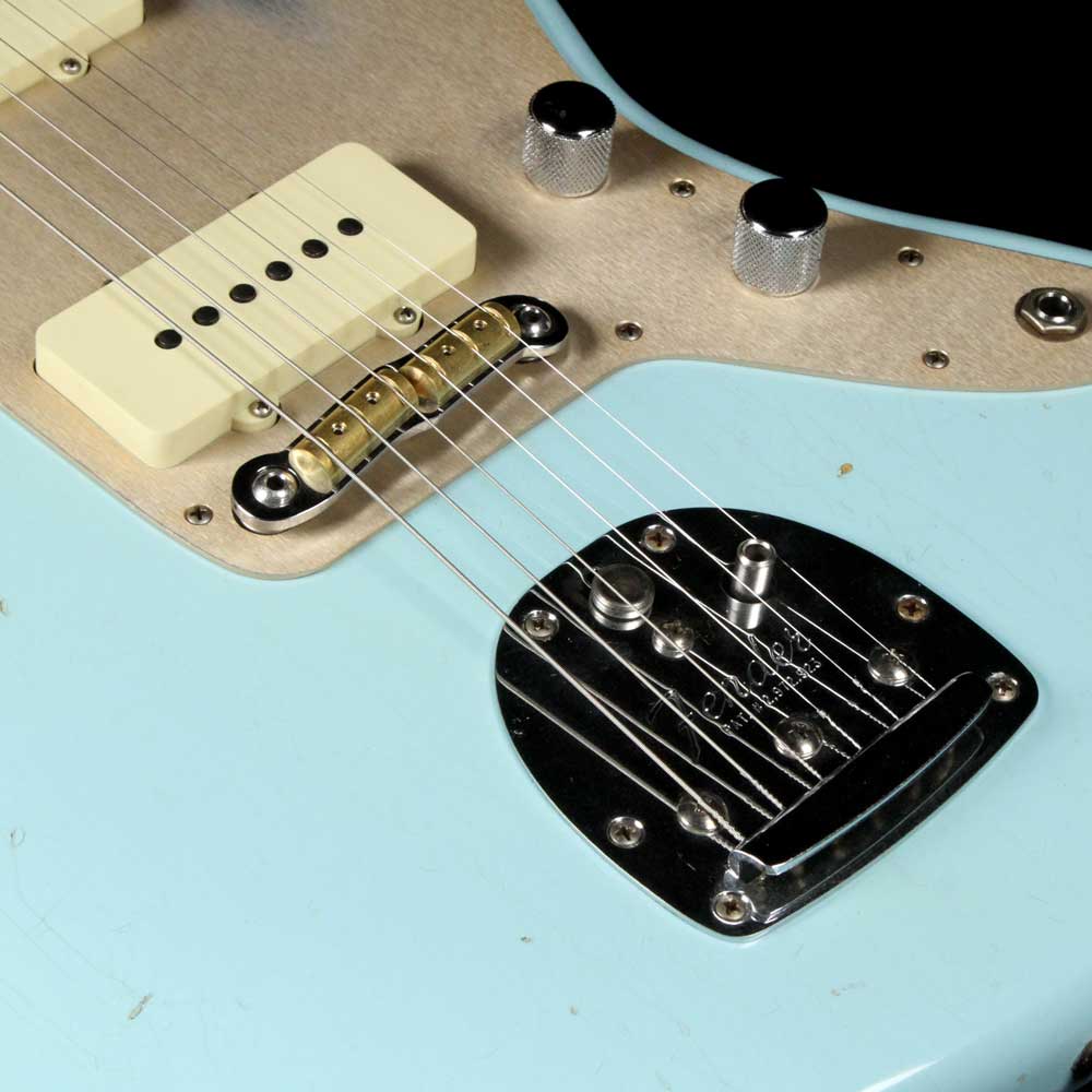 Fender Custom Shop '50s Jazzmaster Faded Daphne Blue Journeyman Relic — 7