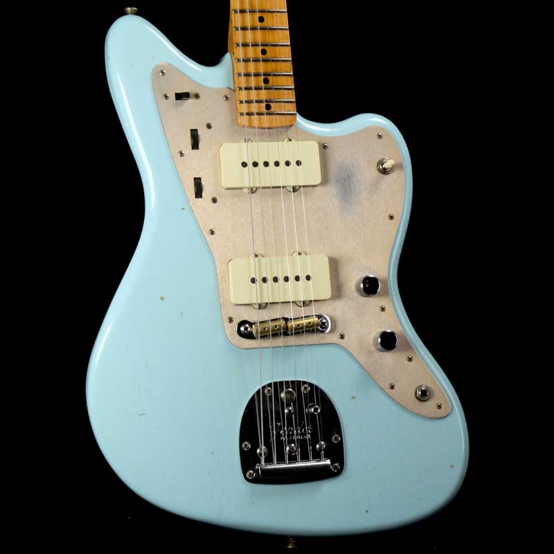 Fender Custom Shop '50s Jazzmaster Faded Daphne Blue Journeyman Relic — 1