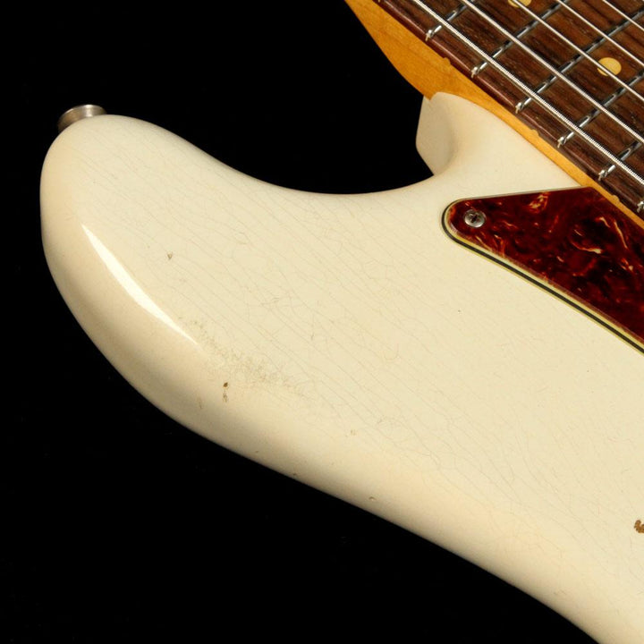 Fender Custom Shop  Bass VI Time Machine Series Aged Olympic White Journeyman Relic