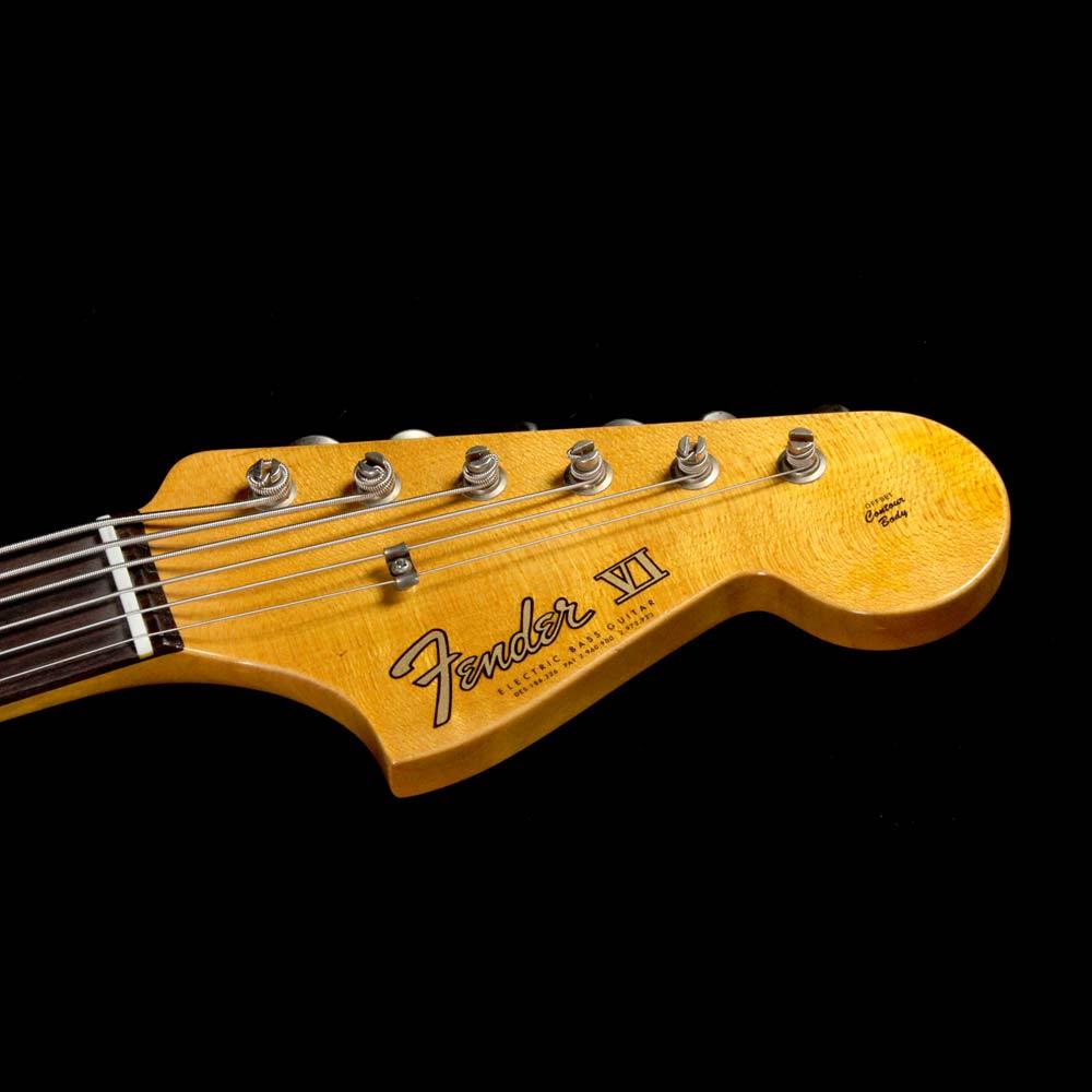 Fender Custom Shop Bass VI Journeyman Relic Aged Dakota Red — 4