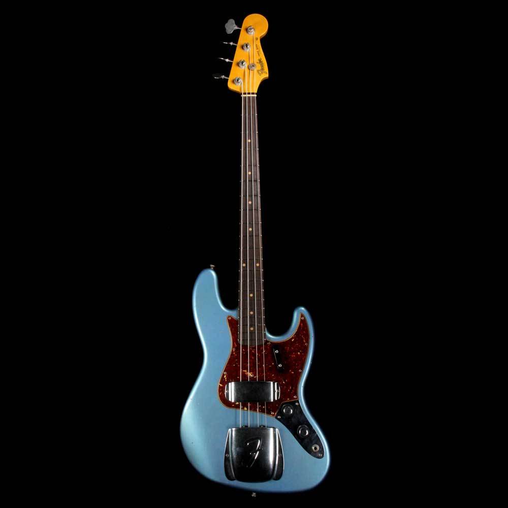Fender Custom Shop 1960 Jazz Bass Journeyman Relic Faded Aged Lake Placid Blue — 2