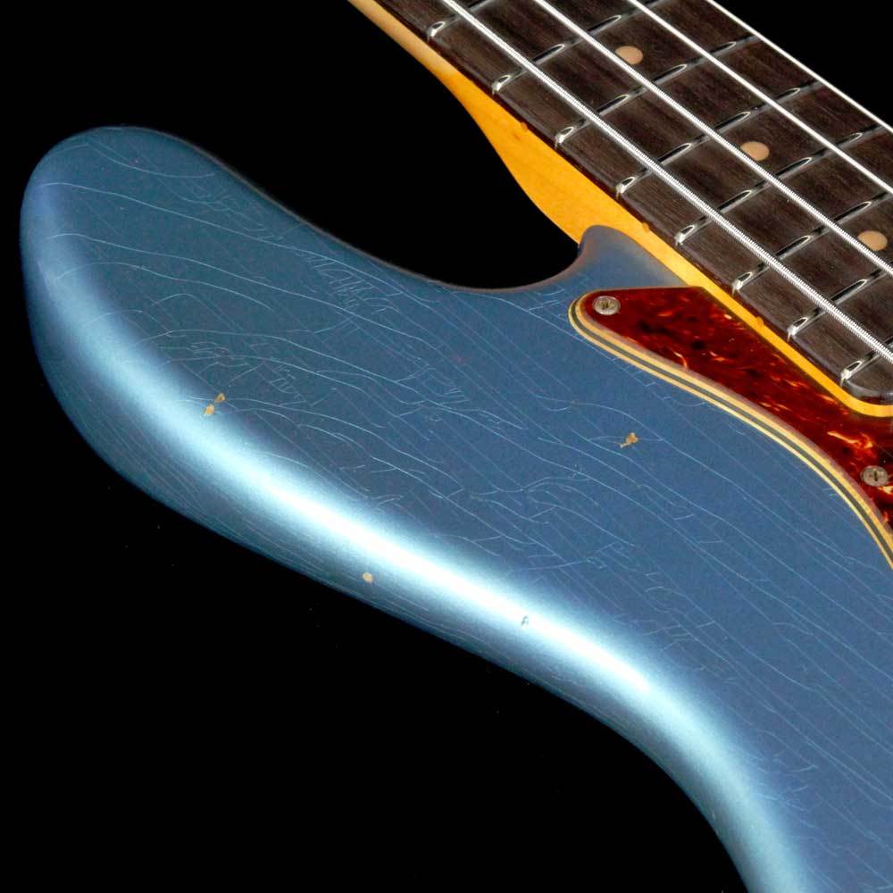 Fender Custom Shop 1960 Jazz Bass Journeyman Relic Faded Aged Lake Placid Blue — 8