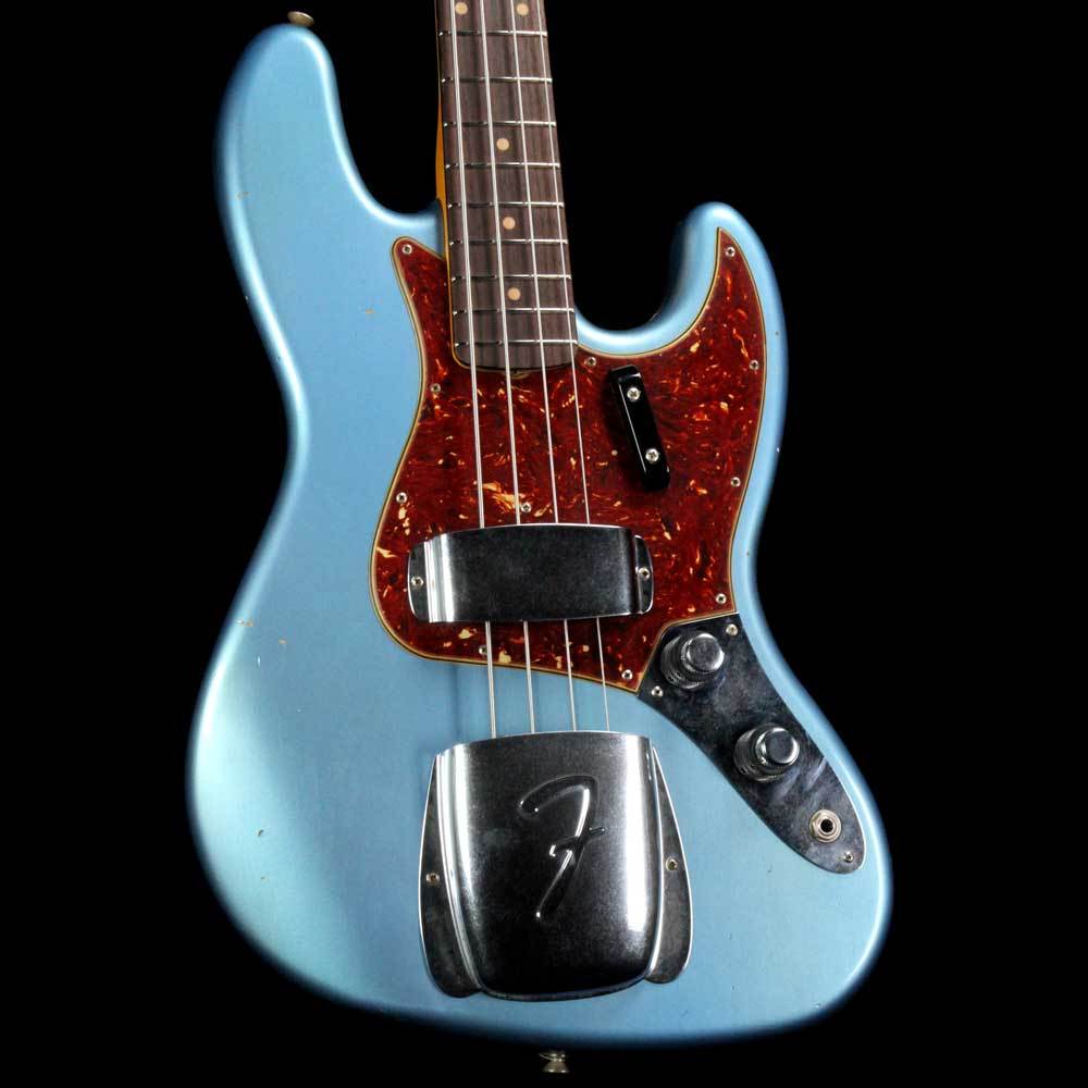 Fender Custom Shop 1960 Jazz Bass Journeyman Relic Faded Aged Lake Placid Blue — 1