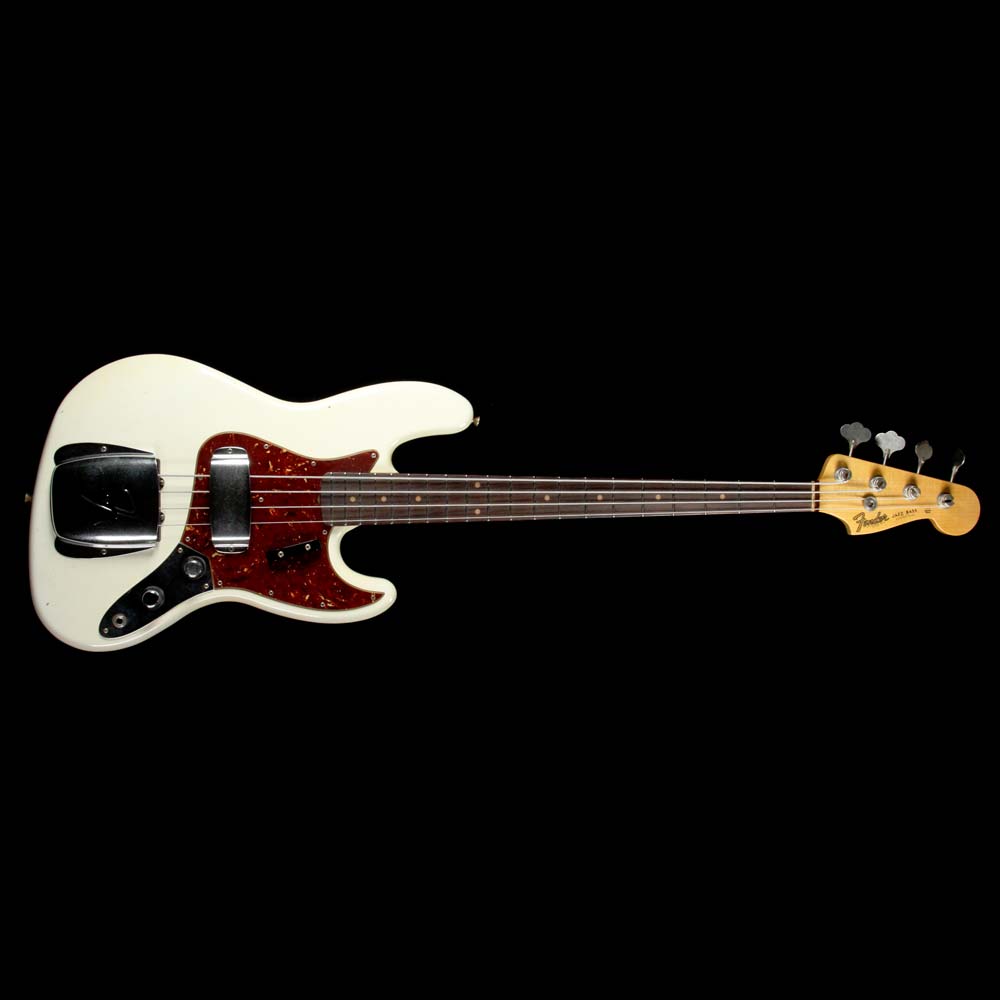 Fender Custom Shop '60 Jazz Bass Journeyman Relic Aged Olympic White — 2