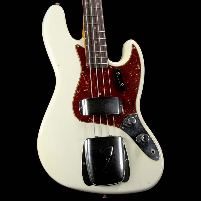 Fender Custom Shop '60 Jazz Bass Journeyman Relic Aged Olympic White — 1