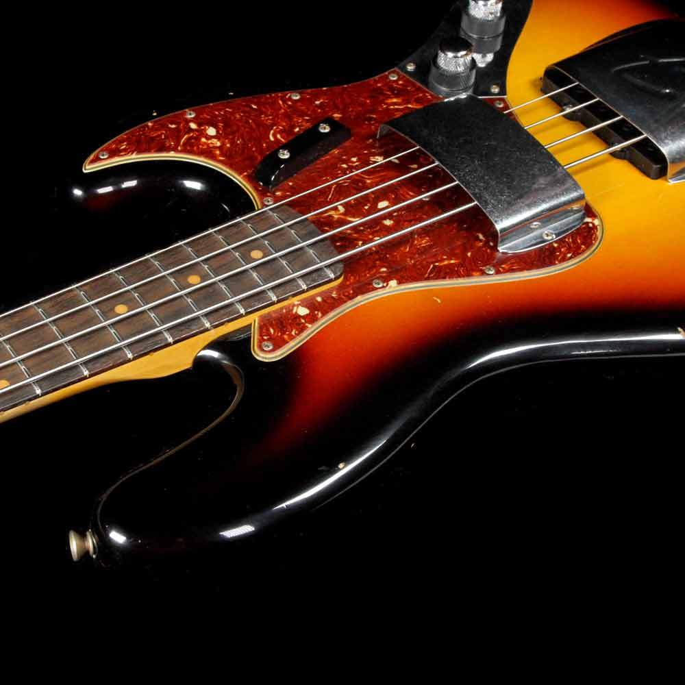 Fender Custom Shop 1960 Jazz Bass Journeyman Relic Faded 3-Color Sunburst — 7
