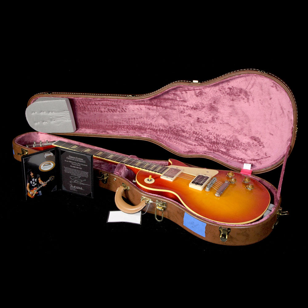 Used 2017 Gibson Custom Shop Slash 1958 Les Paul First Standard #8 3096 Replica Electric Guitar Vintage Gloss — 6