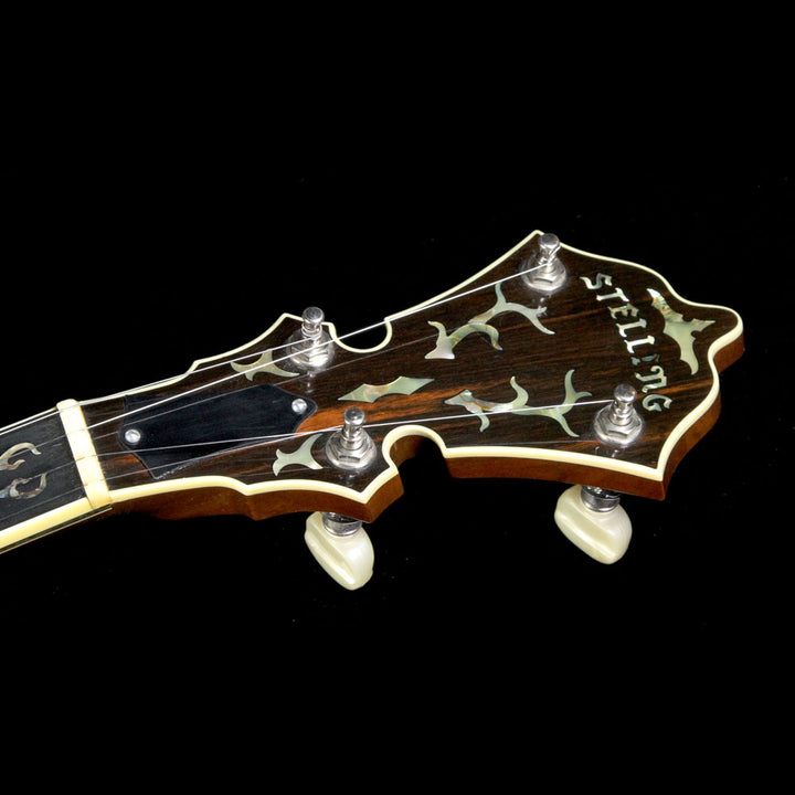 Used 1978 Stelling Staghorn 5-String Banjo Natural Walnut