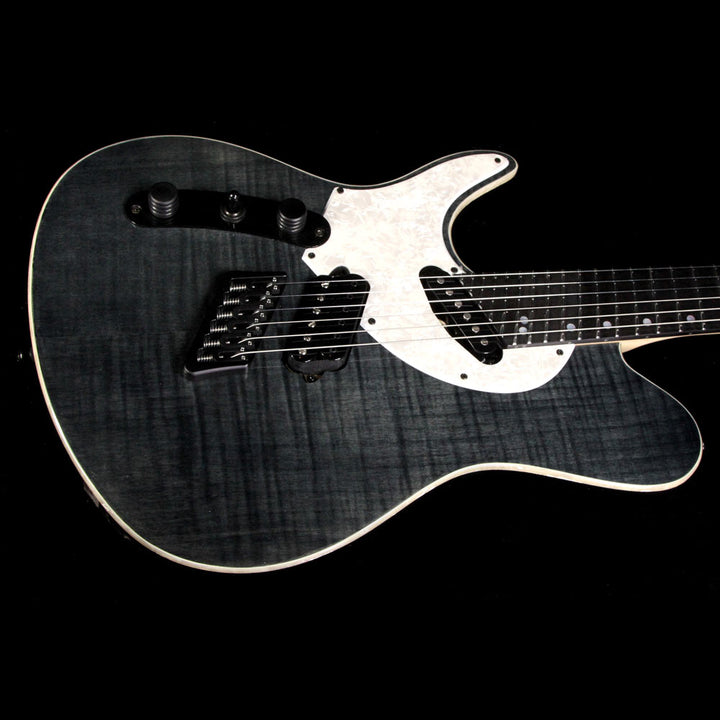 Ormsby GTR Production Model TX6 Eaton Special Left-Handed Electric Guitar Trans Black Flame Top