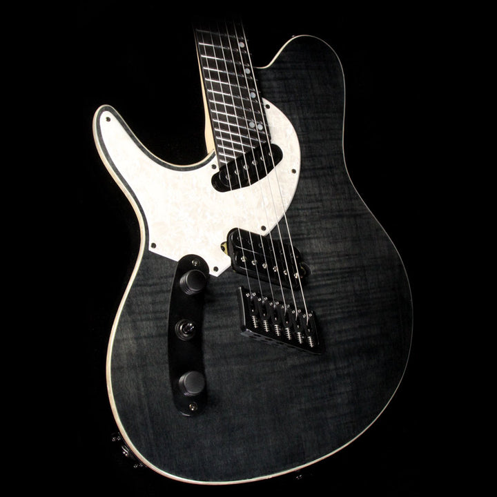 Ormsby GTR Production Model TX6 Eaton Special Left-Handed Electric Guitar Trans Black Flame Top
