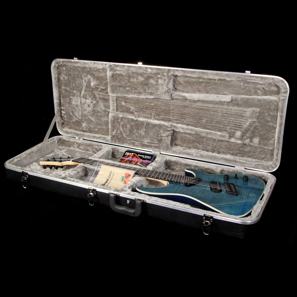 Ormsby GTR Production Model SX 6 Electric Guitar Tropical Blue Flame — 10