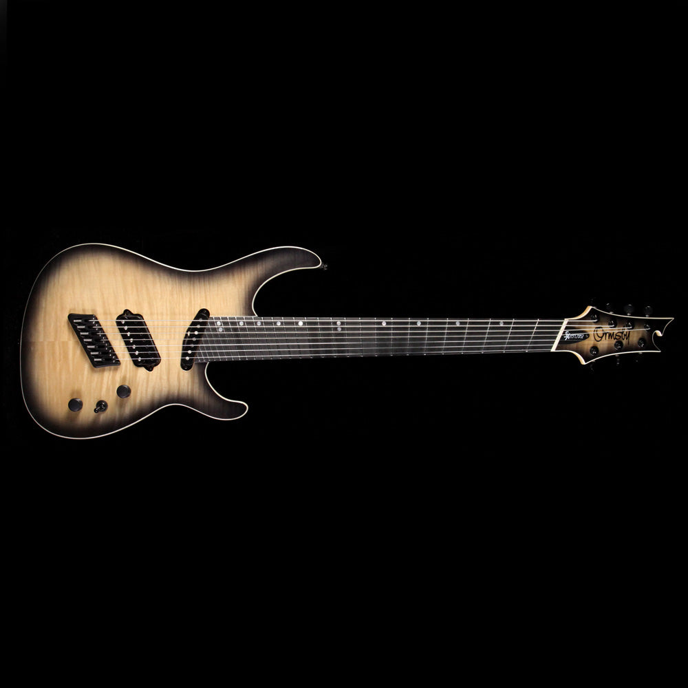 Ormsby GTR Production Model SX 7 7-String Electric Guitar Charcoal Burst Flame — 2