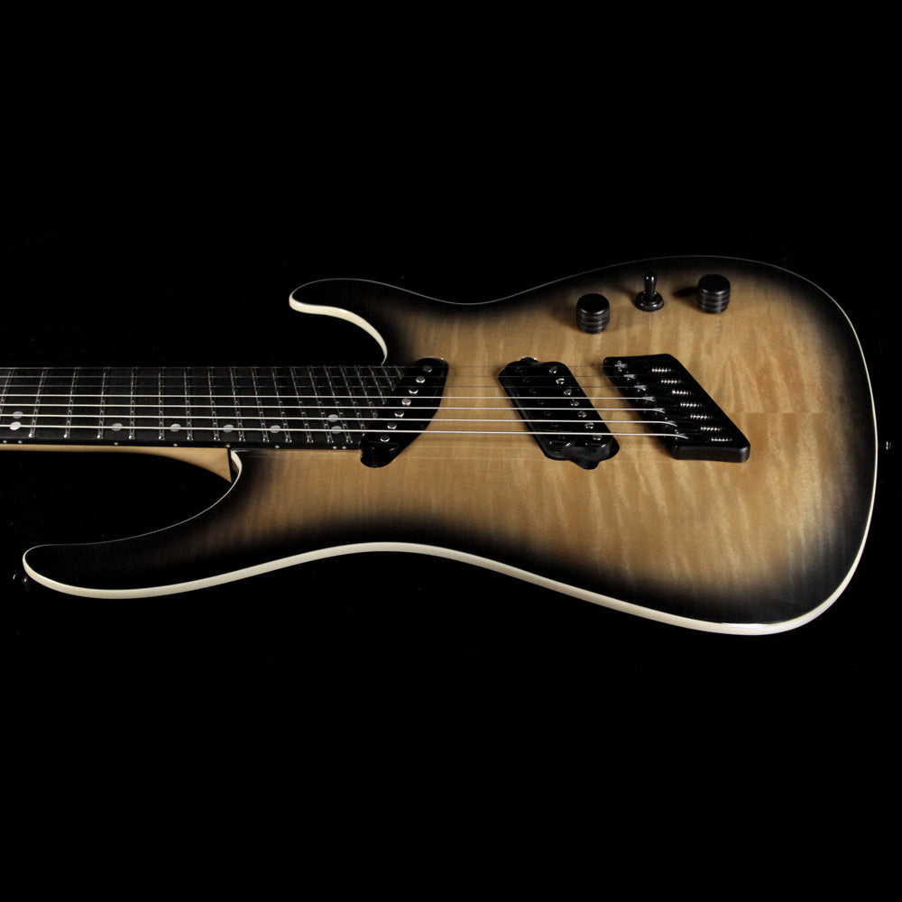 Ormsby GTR Production Model SX 7 7-String Electric Guitar Charcoal Burst Flame — 4