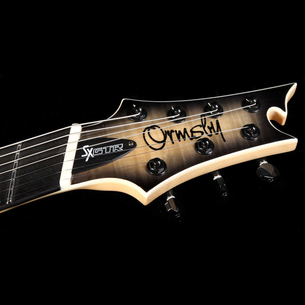 Ormsby GTR Production Model SX 7 7-String Electric Guitar Charcoal Burst Flame — 9