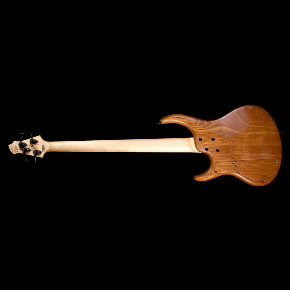 Used MTD 434 Electric Bass Guitar Flamed English Sycamore and Roasted Ash Natural — 3