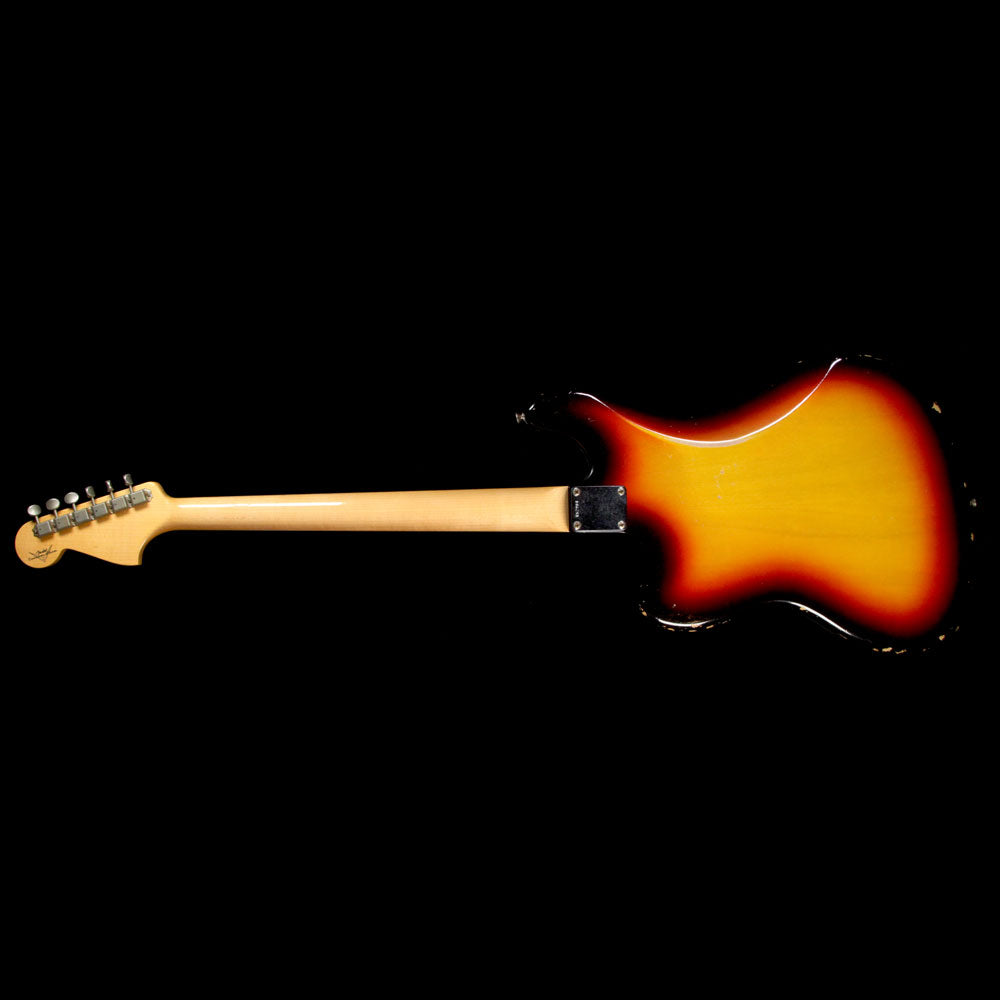 Fender Custom Shop Bass VI Relic Electric Bass 3-Tone Sunburst — 3