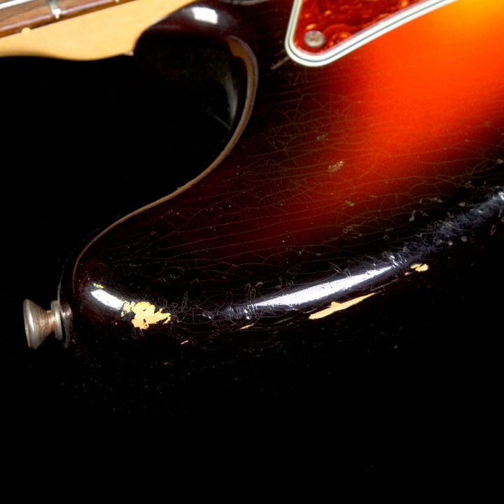 Fender Custom Shop Bass VI Relic Electric Bass 3-Tone Sunburst