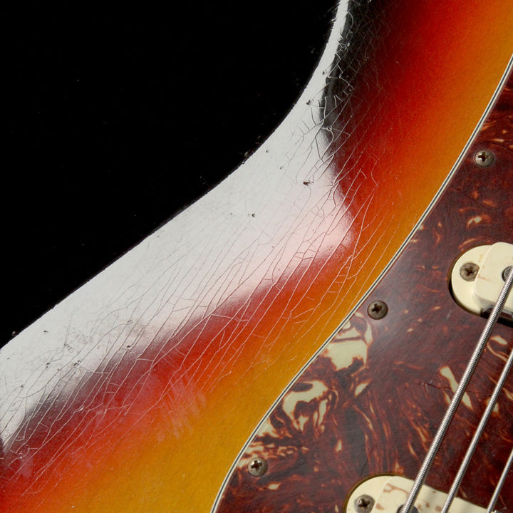 Fender Custom Shop Bass VI Relic Electric Bass 3-Tone Sunburst