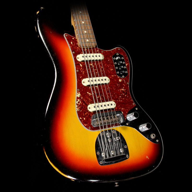 Fender Custom Shop Bass VI Relic Electric Bass 3-Tone Sunburst — 1