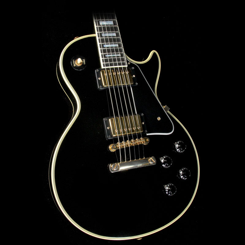 Used 2002 Gibson Custom Shop '57 Les Paul Custom Electric Guitar Ebony — 1